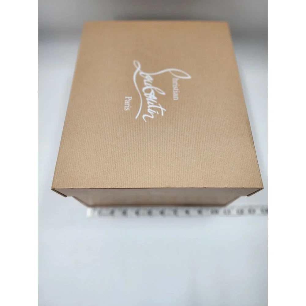 Christian Louboutin Empty Shoe Box Tan Kraft Paper Replacement Luxury Storage